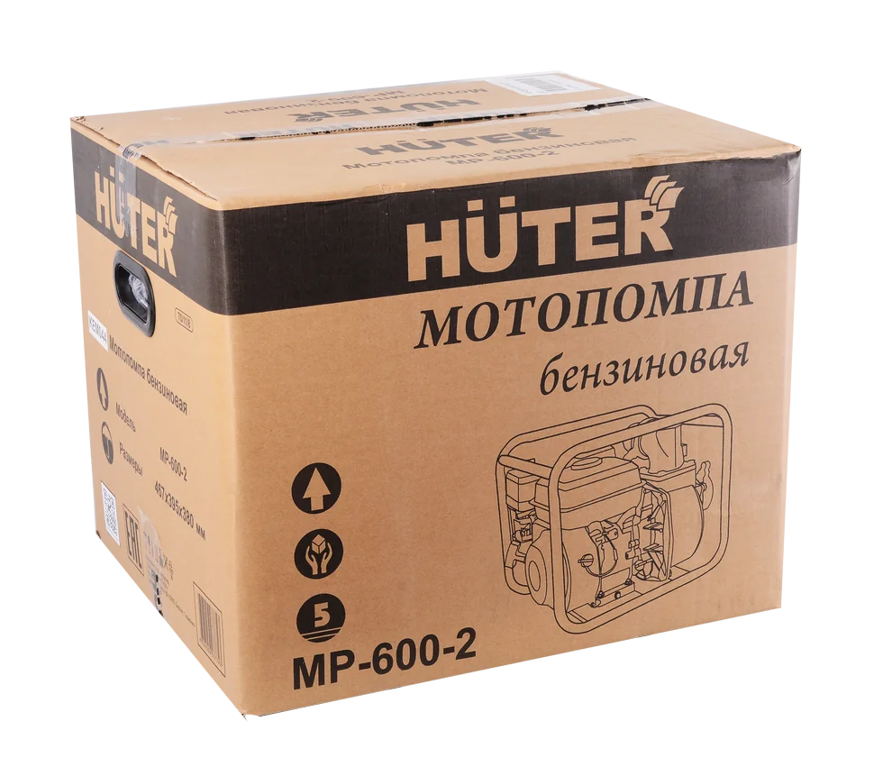 Бензиновая мотопомпа HUTER MP-600-2