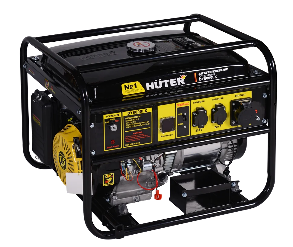 Бензиновый генератор HUTER DY8000LX